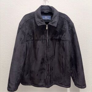 Dockers Men's Faux Suede Black Jacket XL